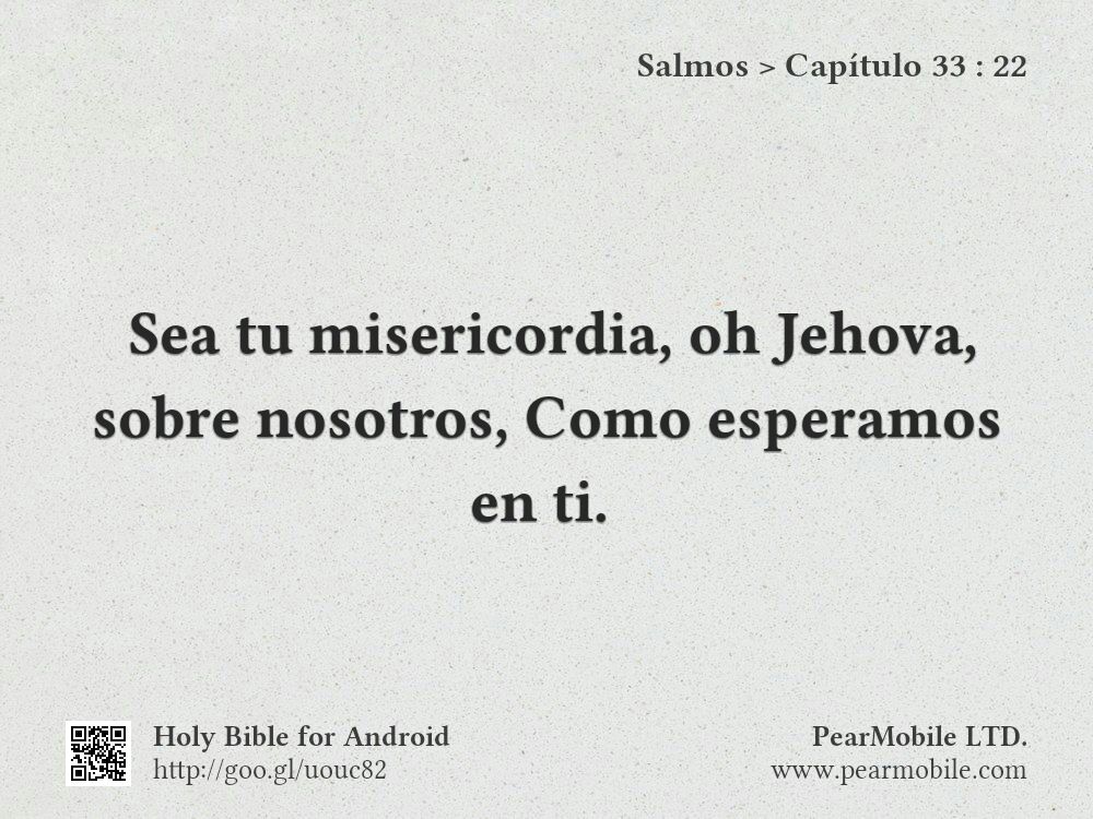 Salmos, Capítulo 33:22